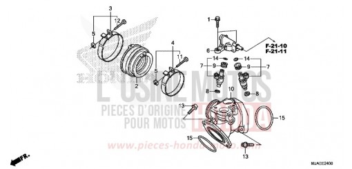 INLET MANIFOLD VT750C2SE de 2014